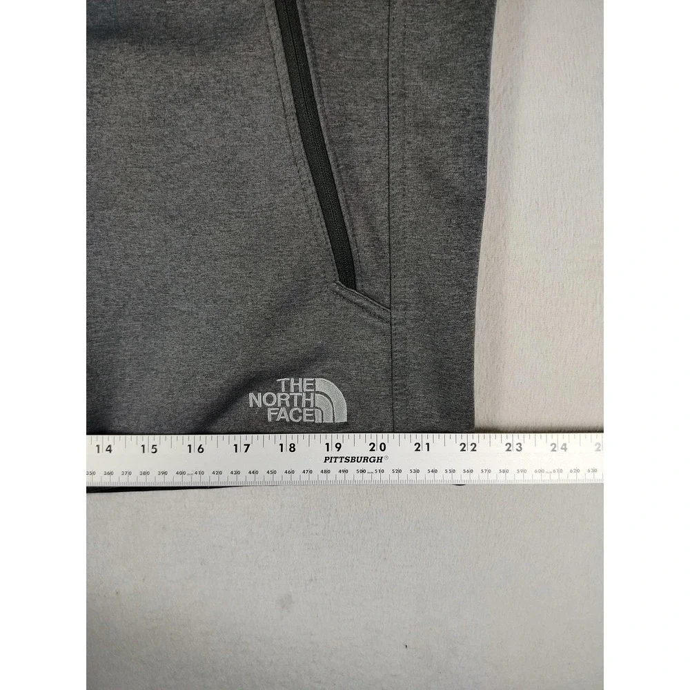 The North Face Vest Mens Large Gray Windwall Softshell‎ Full Zip TrinityRail